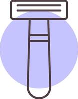 Shaving Razor Line  Shape Colors Icon vector