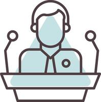 Speech Line  Shape Colors Icon vector
