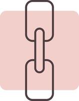 Chain Line  Shape Colors Icon vector