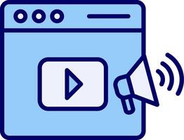 Video Marketing Vecto Icon vector