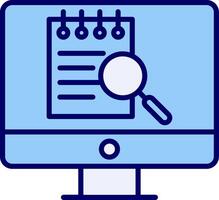 File Search Computer Vecto Icon vector