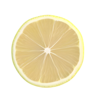 AI generated Fresh lemon sliced isolated on transparent background png