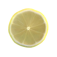 AI generated Fresh lemon sliced isolated on transparent background png