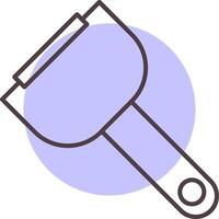 Peeler Line  Shape Colors Icon vector