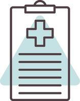 Medical Chart Line  Shape Colors Icon vector