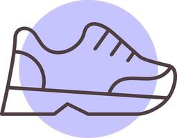 Joggers Line  Shape Colors Icon vector