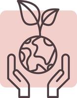Sustainable Development Line  Shape Colors Icon vector