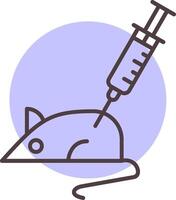 Animal Testing Line  Shape Colors Icon vector