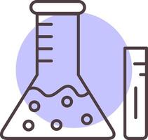 Chemistry Line  Shape Colors Icon vector