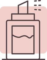 Deodorant Line  Shape Colors Icon vector