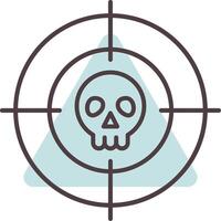 Targeted Line  Shape Colors Icon vector