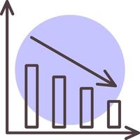 Bar Chart Line  Shape Colors Icon vector