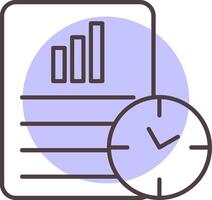 Productivity Line  Shape Colors Icon vector