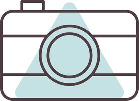 Old Came Line  Shape Colors Icon vector