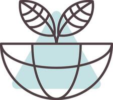 Ecosystem Line  Shape Colors Icon vector