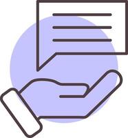 Feedback Line  Shape Colors Icon vector