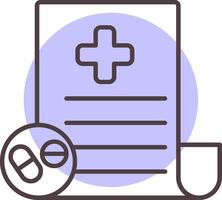 Documents Line  Shape Colors Icon vector