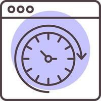 Routine Line  Shape Colors Icon vector