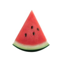 ai generiert frisch Wassermelone Scheibe isoliert auf transparent Hintergrund png