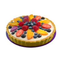 AI generated Multi fruit pie isolated on transparent background png