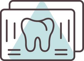 X Ray Line  Shape Colors Icon vector