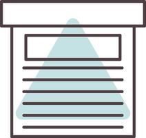 Storage Box Line  Shape Colors Icon vector