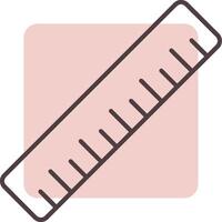 Ruler Line  Shape Colors Icon vector