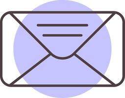 Mail Line  Shape Colors Icon vector