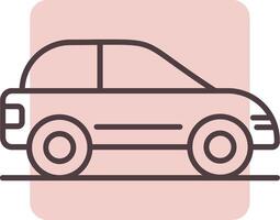 Car Line  Shape Colors Icon vector