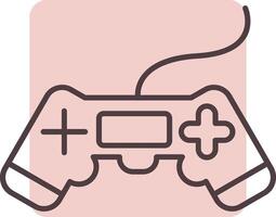 Video Game Line  Shape Colors Icon vector