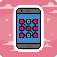 Mobile Security Vecto Icon vector