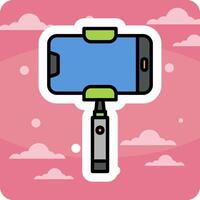 Selfie Stick Vecto Icon vector