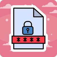 File Password Vecto Icon vector