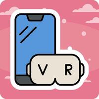 Virtual Reality Vecto Icon vector