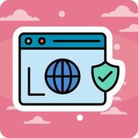 Secure  Browser Vecto Icon vector
