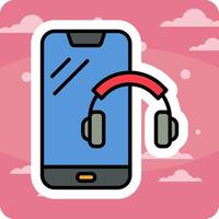 Headphones Vecto Icon vector