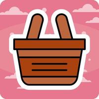 Shopping Basket Vecto Icon vector