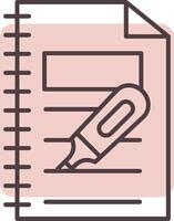 Highlighter Line  Shape Colors Icon vector