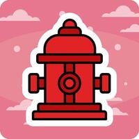 Fire Hydrant Vecto Icon vector