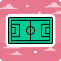 Football Pitch Vecto Icon vector