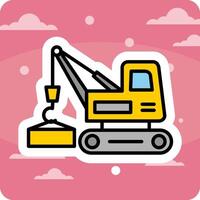 grua vecto icono vector