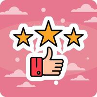 Rating Vecto Icon vector