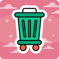 Trash Bin Vecto Icon vector