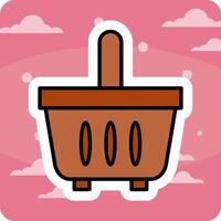 Shopping Basket Vecto Icon vector