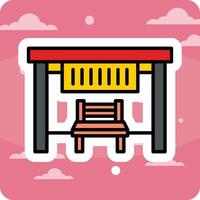 Bus Stop Vecto Icon vector