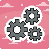 Gears Vecto Icon vector