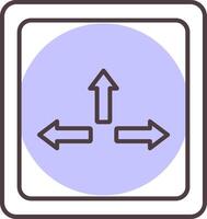 Resize Line  Shape Colors Icon vector