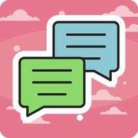 Construction Conversation Vecto Icon vector