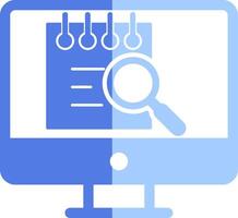 File Search Computer Vecto Icon vector