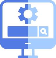 Computer Search Engine Vecto Icon vector